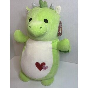 Squishmallows Desmond The Dragon Hug Mees 18” Valentines Day 2020 NWT Green